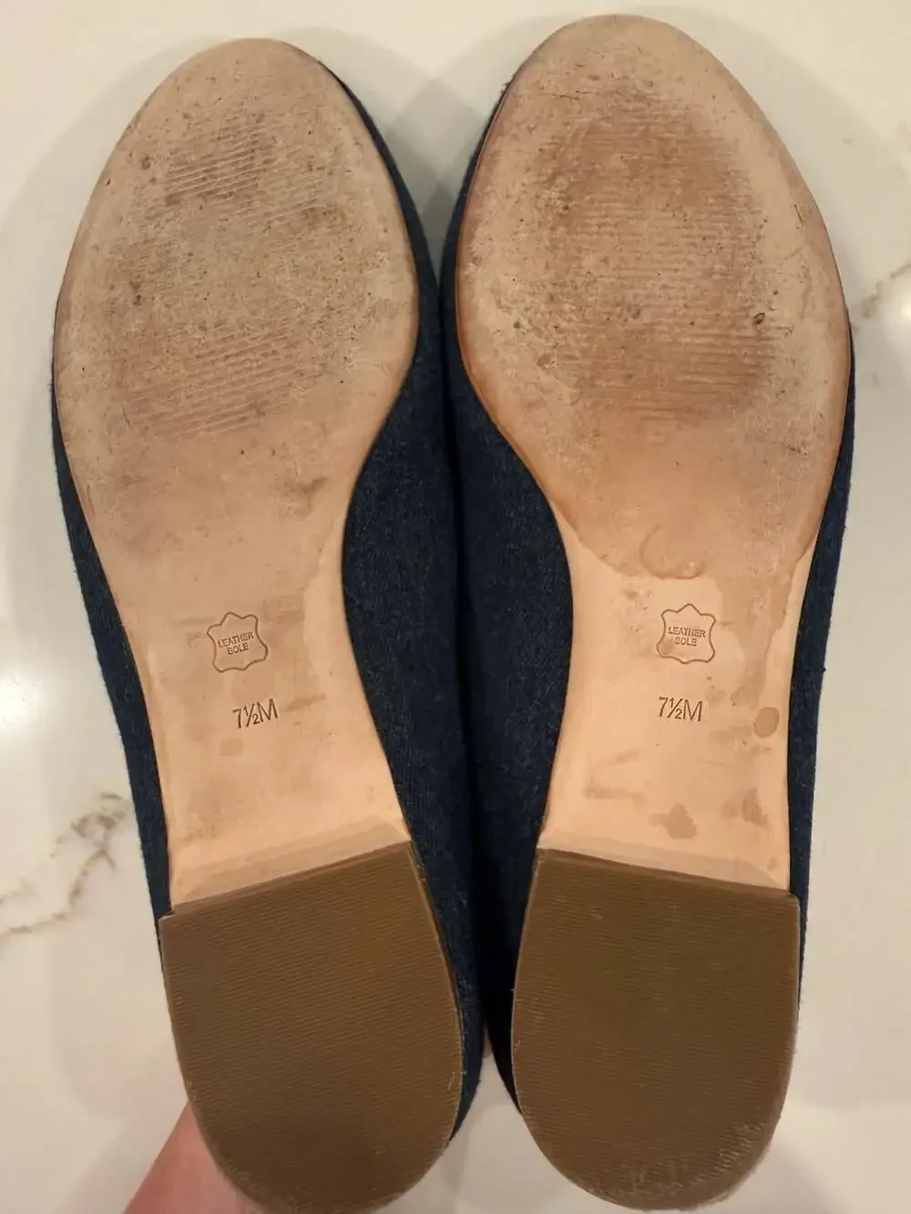 Talbots Ryan Embroidered Heart Denim Loafers